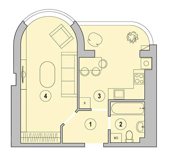 1-комнатные квартиры